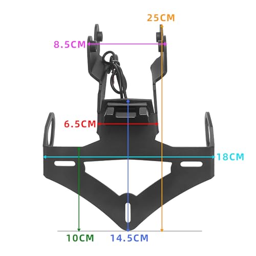Support de plaque MT09 résolvant le problème de bavette d'origine Yamaha - 7