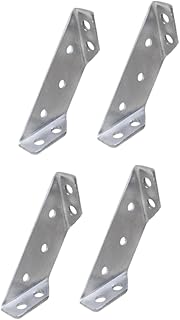 OSALADI 5pcs Right Angle Bracket Shelf Brackets Metal Corner Brackets 90 Degree Bracket Support Joint Right Angle Bracket Right Angle Corner Brace Silver Thicken Corner Frame
