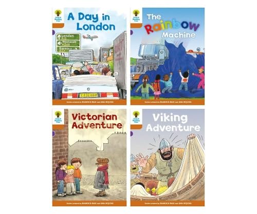 Oxford Reading Tree: Biff, Chip and Kipper Stories: Oxford Level 8: Mixed Pack of 4      Paperback – April 11, 2022