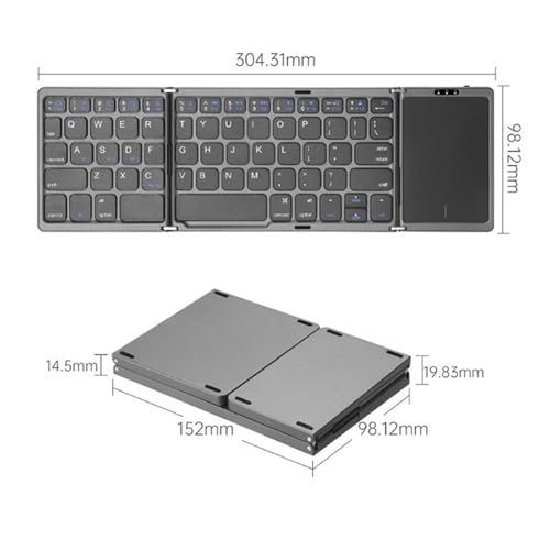 Clavier pliable portable avec grand pavé tactile OS X - 4