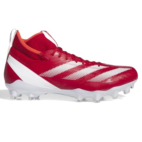 adidas Mens Adizero Impact Football Sneakers Shoes - Red