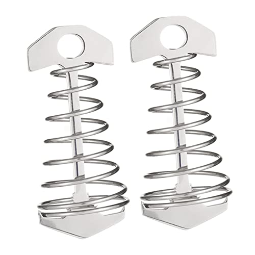 POPETPOP 2Pcs Fish Bone Tent Stakes Durable Ground Pegs for Outdoor Camping Easy to Install Portable Lightweight for Deck and Use