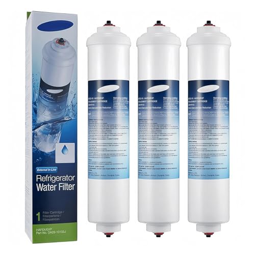 DA29-10105J Filtro De Agua En Línea De Repuesto - Compatible Con GE GXRTPR, GXRTDQ, 4378411RB, Compatible Con Samsung HAFEX/EXP - Piezas De Frigoríficos(3 PCS)
