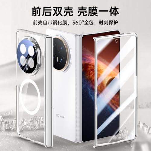 Coque Honor Magic V6 noire mince avec protection charnière et écran