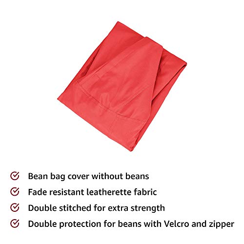 Image of Amazon Brand - Solimo XXXL Bean Bag Cover Without Beans (Brown) XXL Bean Bag Cover (Pink)