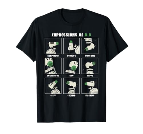 T-shirt Star Wars D-O Droid Expressions en coton pour fan de la saga