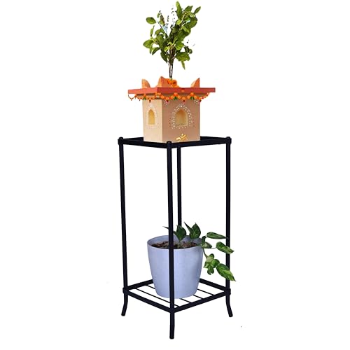 D&V Engineering 2-Tier Metal Plant Stand | Tulsi Plant Stand for ...