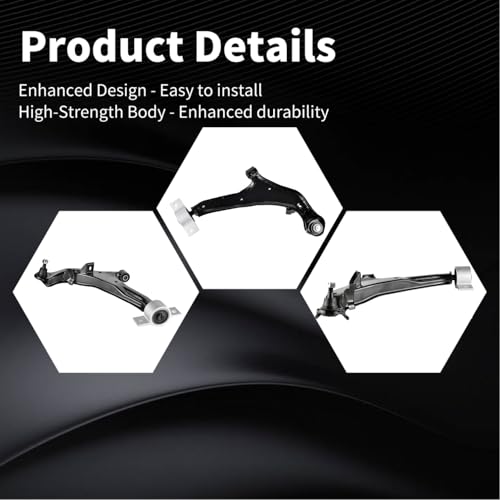 Front Lower Control Arm With Ball Joint Fit for Infiniti I30 V6 3.0L 2000-2001 Nissan Maxima V6 3.0L 2000-2001 RK620354 CK620354 RK620355 CK620355-2pcs Suspension Kit - Image 4