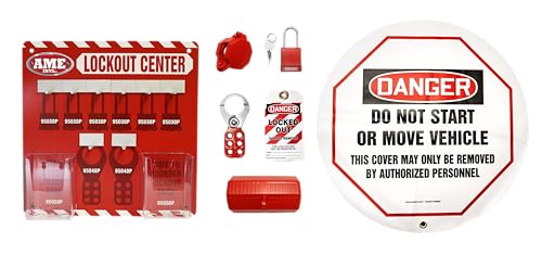 AME INTL Lock-Out Tag-Out Kits for Automotive, Truck, Commercial, Retread, and OTR Service Shops and Trucks (95200 - Small Shop)