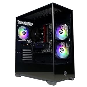 CYBERPOWERPC Wyvern Gaming PC – AMD Ryzen 7 8700F, Nvidia RTX 5060 Ti 8GB, 16GB RAM, 1TB NVMe SSD, 650W 80+ PSU, Wi-Fi, Windows 11, Prism Panoramic RGB Black