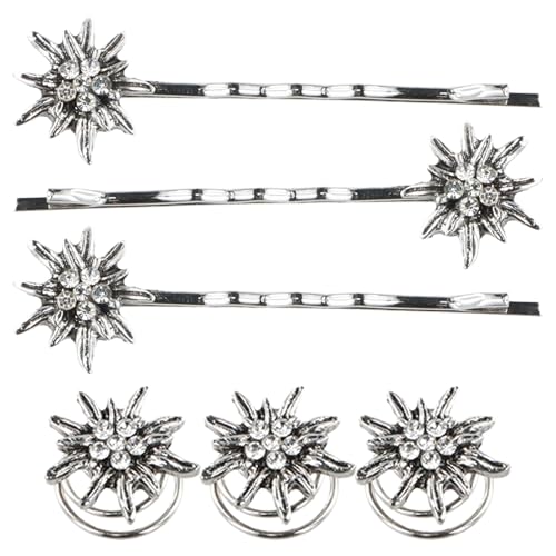 Dimensioni ottimali: Misurando 1,5 cm, ogni abbellimento Edelweiss colpisce il perfetto equilibrio tra lavorazione artigianale intricata e comfort leggero, garantendo un'esperienza di utilizzo deliziosa.