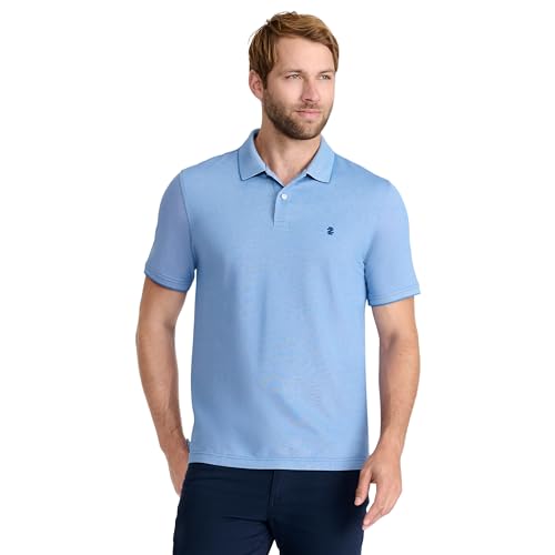 IZOD Men's Advantage Performance Short-Sleeve Polo Shirt, Bright Cobalt, X-Large
