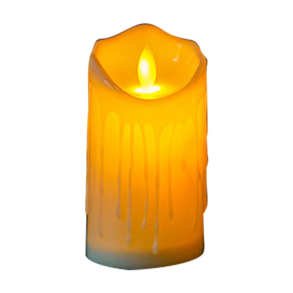TANGSIYANG Led Candles Flameless Flickering Led Candles Light Pillar Lamp Household Lighting Home Decoration Accessorie(5.0X11.0cm)