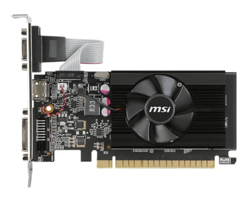 Msi GT 710 2GD3 LP Gaming Geforce Gt 710 2Gb Gdrr3 64-Bit Hdcp Support Directx 12 Opengl 4.5 Single Fan Low Profile Graphics Card thumb #3