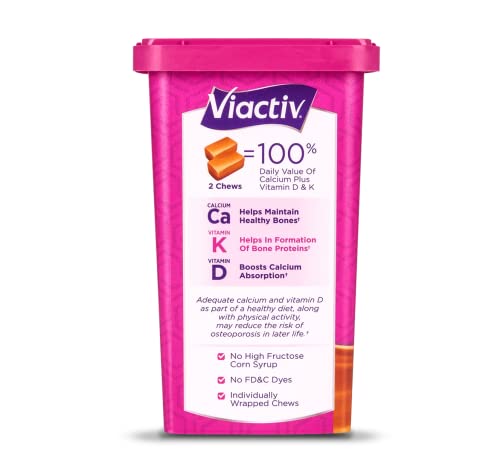 Viactiv, Calcium Plus D, Soft Chews, Caramel - 100 Soft Chews, Pack Of 6 #TOP2