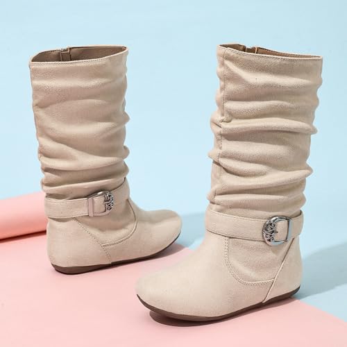 Girls Cowboy Boots Fringe 𝐂owgirl Boots with Tassel Side Zipper Riding Shoes Western Boots for Toddler/Little Kid/Big Kid4