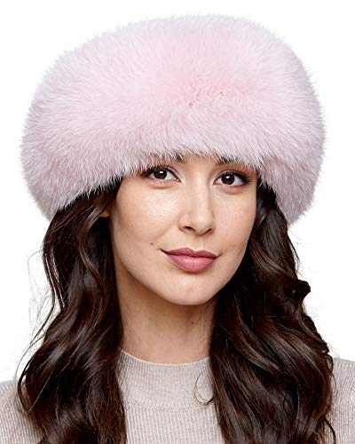 Light Pink Fox fur Headband