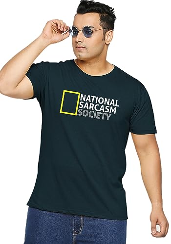 Image of Wear Your Opinion Men's S to 5XL Premium Combed Cotton Printed Half Sleeve T-Shirt (Design : Sarcasm Society)