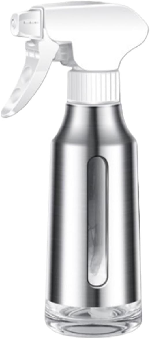 Oil Dispenser for Kitchen, Olive Oil Cooking Stainless Steel Sprayer Suitable for Grilling Salads Vinegar Baking Dispenser Bottle for Cooking(White)