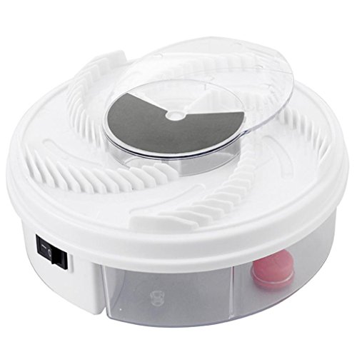 Preisvergleich Produktbild Elektrischer Insektenvernichter,Moskito Killer Elektrische Fliegenfallen-Gerät mit Trapping Food - White USB-Kabel Fliegen Pest Catcher für Home Kitchen (Weiß)