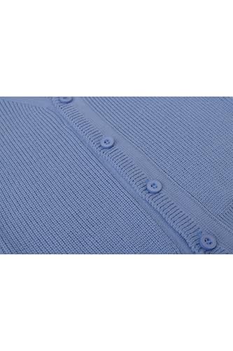 Image of Lilax Baby Boys Basic Long Sleeve V-Neck Classic Knit Cardigan Sweater