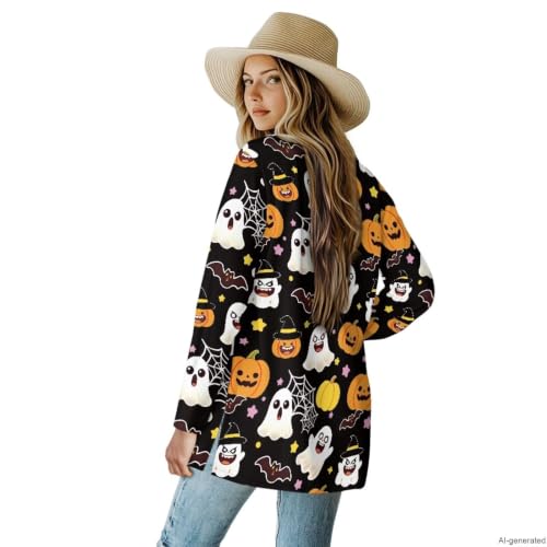 Image of Cardigan Sweaters for Women Long Sleeve Cardigan Soft Drape Open Front Fall Dusters V-Neck Jackets Dressy Loose Coat