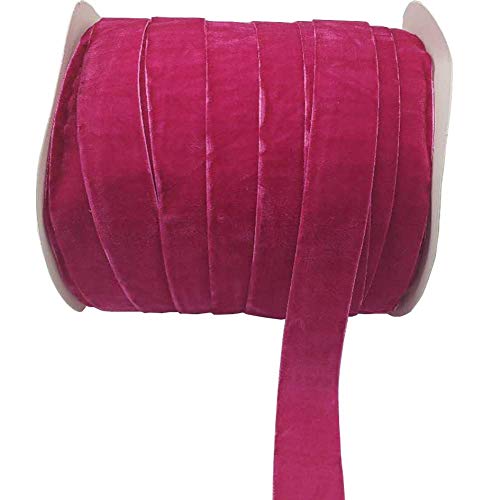 Image of 10 Yards Velvet Ribbon Spool (Mauve, 1 inch)