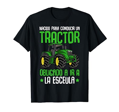 Tractor Granjero Agricultor Niño Camiseta
