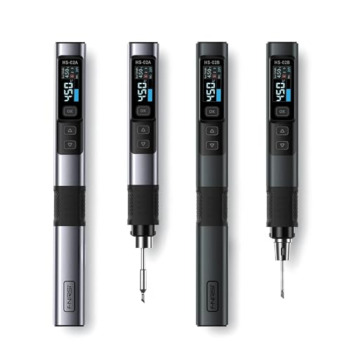 HS-02 Soldering Iron Smart Sleep IPS Color Display Screen 100-450�� Soldering Rework Station PD100W Portable Repair Tool (HS02B+3