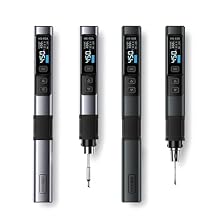 HS-02 Soldering Iron Smart Sleep IPS Color Display Screen 100-450C Soldering Rework Station PD100W Portable Repair Tool HS02B+65W Charger