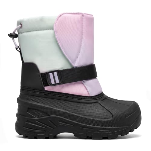 MORENDL Toddler Winter Snow Boots Girls Waterproof Boots Gradient Size 8 by MORENDL - Used condition - Image 7