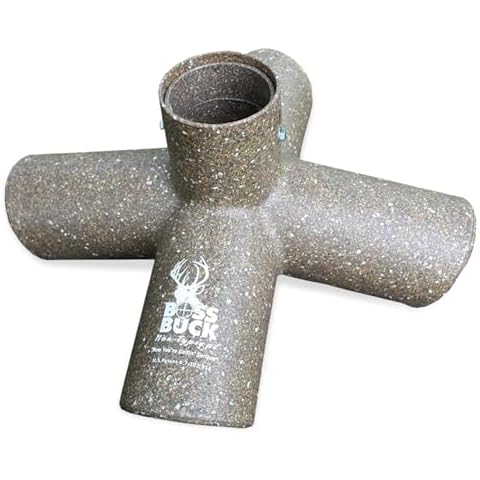 Boss Buck Protein 4 Way Gravity Head, Hunting Durable Gravity Feed Delivery System with 4 Feeding Tubes for 4 Legged Game Feeder Cover