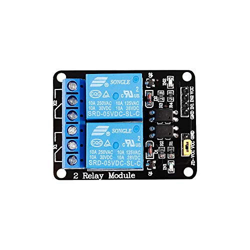 Sunfounder 2 Channel Dc 5V Relay Module With Optocoupler Low Level Trigger Expansion Board Compatible With Arduino R3 Mega 2560 1280 Dsp Arm Pic Avr Stm32 Raspberry Pi #TOP1