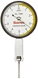 Starrett 708AZ Dial Test Indicator without Attachments, Dovetail Mount, White Dial, 0-5-0 Reading, 1.375' Dial Dia., 0-0.01' Range, 0.0001' Graduation