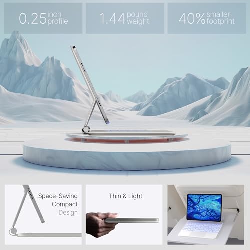 typecase Keyboard Case for iPad Air 11 and iPad Pro 11(4th,3rd,2nd,1st Gen),Magic Keyboard for iPad Air 5th/4th Gen,Magnetic Keyboard Case with Multi-Touch Trackpad,11 Colors Backlight,Pearl White by typecase - Image 4