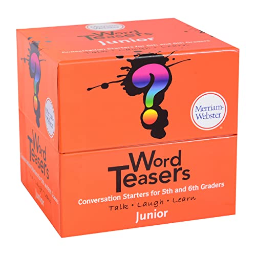 ? Word Teasers Junior - Vocabulary Word Game For Kids 8+ - Fun Family Conversation Starters - Reading Games For Elementary & Middle School - 150 Vocabulary Flash Cards/Conversation Cards #TOP14