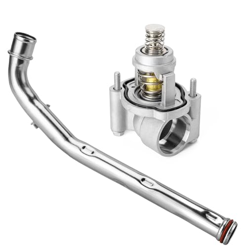 Upgrade Aluminium Thermostat Housing Assembly for Buick LaCrosse Regal 2017-2020,Cadillac XT5 XT6 2017-2023 GMC Acadia 2017-2023 - Replaces 12678779 12673659