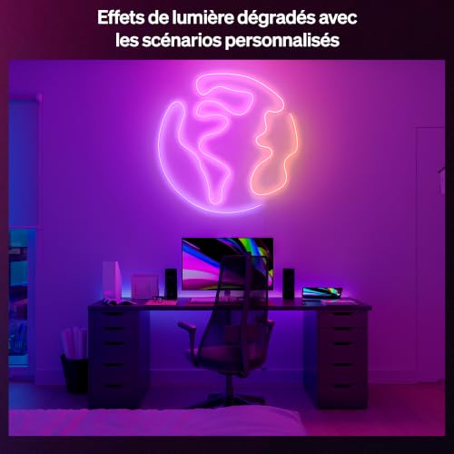 Philips Hue Essential Ruban LED Flex, Éclairage Intérieur Connecté, 5m