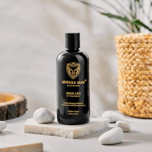 Image of Aqva Leo 2-in-1 Hair & Body Wash | AHA, Hyaluronic Acid & Aloe Vera | Arctic Breeze Parfum | All Skin Types | 300ml