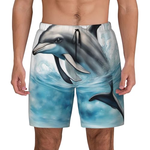 Short de bain décontracté homme océan avec short de compression