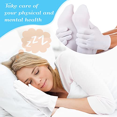 Paxcoo 6 Pairs Xl White Cotton Gloves For Dry Hand Moisturizing Cosmetic Eczema Hand Spa And Coin Jewelry Inspection #TOP5