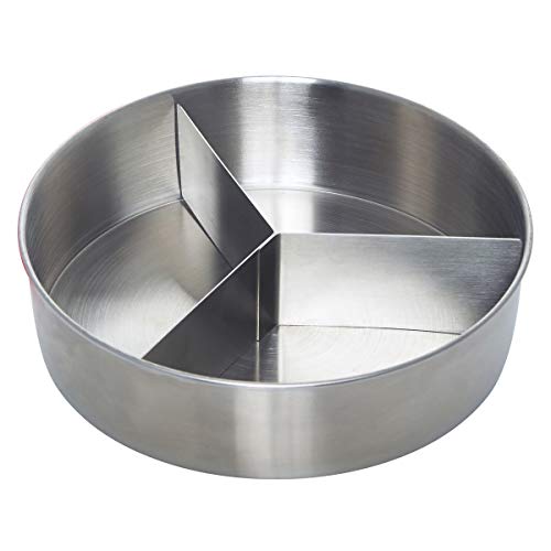 image for Instant Pot Official Round Cook/Bake Pan with Lid & Removable Divider,