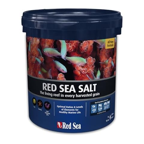 Red Sea Reef Salt Mix Small Bucket | Makes 55 Gallons Complete Marine Saltwater Aquarium Advanced Formula Optimal Coral Health & Stability Cover