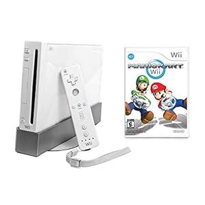 Wii Console with Mario Kart Wii Bundle – White (Renewed)