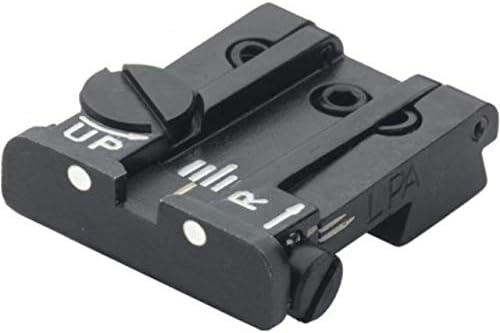 LPA TPU Adjustable Rear White Dot Sight Set for Beretta 92,96,98,M9, Stock, Brigadier, TPU92BE30