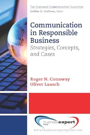 Communication in Responsible Business: Strategies, Concepts, and Cases book cover