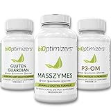 BiOptimizers Ultimate Digestive Solution Bundle - P3-OM - Gluten Guardian - MassZymes - Doctor-Fomulated (460 Capsules)