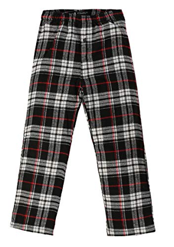 Gioberti Big Boys Yarn Dye Brushed Flannel Lounge & Pajama Pants with Elastic
