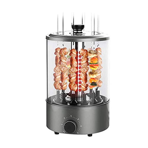 YFGQBCP Multi-Funktions-Vertikal Rotisserie Ofen 1200W, Elektrogrill Smokeless Shawarma Rotating Ofen Grill for Home Use…