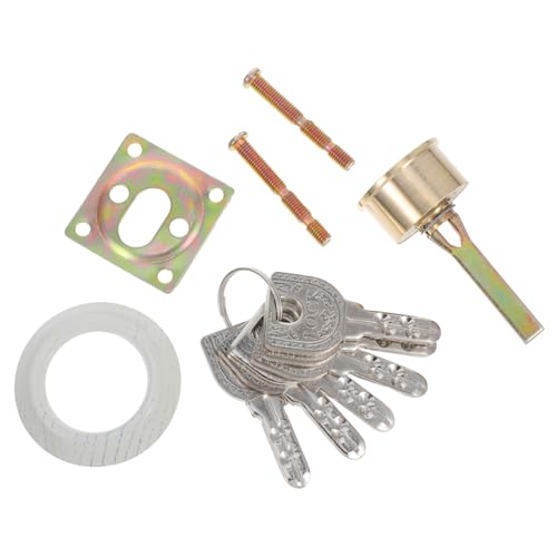 NUOBESTY 1 Juego De Cerraduras De Seguridad Para Puertas Comerciales Con Cilindro De Cobre Cerradura De Repuesto Para Puerta Cortafuegos Cerrojo Interior Para Puertas Cerradura De